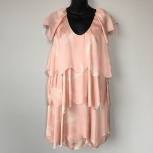 Karen Zambos scallop dress